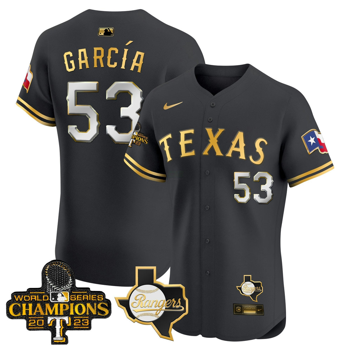 MLB Men’s Texas World Series Champions Vapor Premier Elite Jersey V2