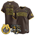 MLB Men’s Tony Gwynn & Petco Park 20th Patch USMC Vapor Premier Limited Jersey V2
