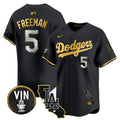 MLB Men’s Vin & California Patch Gold Trim Vapor Premier Limited Jersey