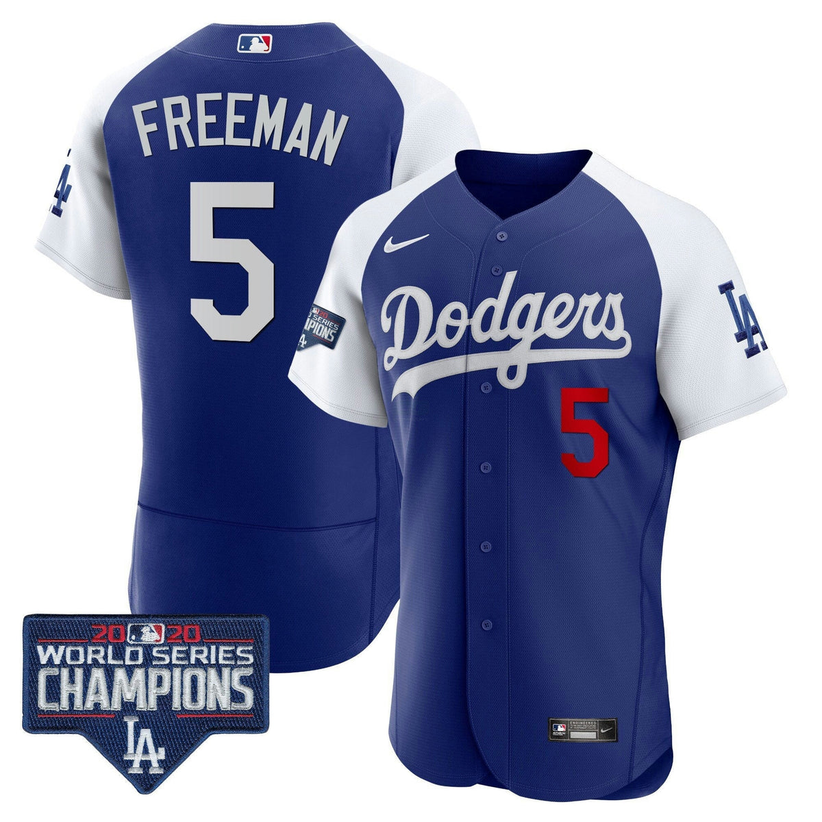 MLB Men’s World Series Champions Patch Flex Base Jersey