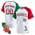 MLB San Diego Padres Mexico California Patch Vapor Premier Limited Jersey V3