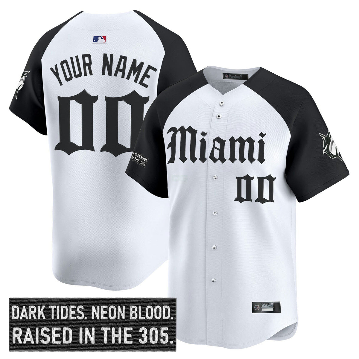 MLB Miami ‘Gothic Vice Edition’ Vapor Premier Limited Jersey