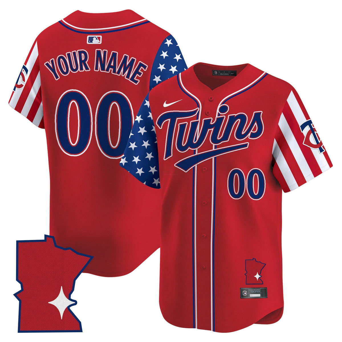 MLB Minnesota 2025 Independence Day Vapor Premier Limited Jersey