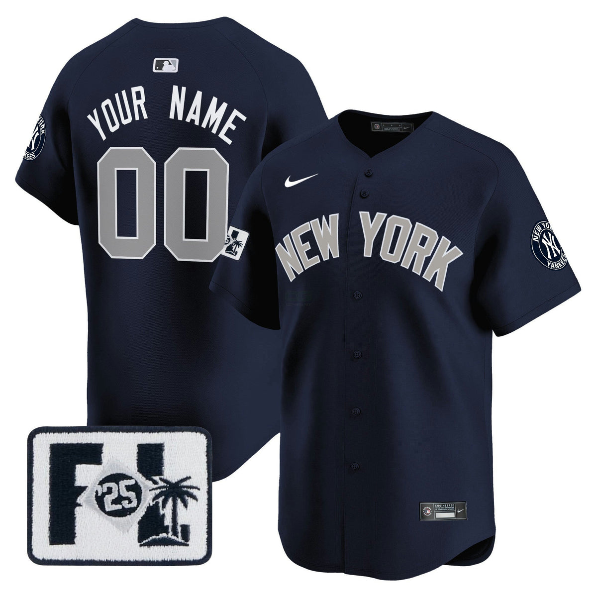 MLB New York Yankees New York 2025 Spring Training Patch Vapor Premier Limited Jersey