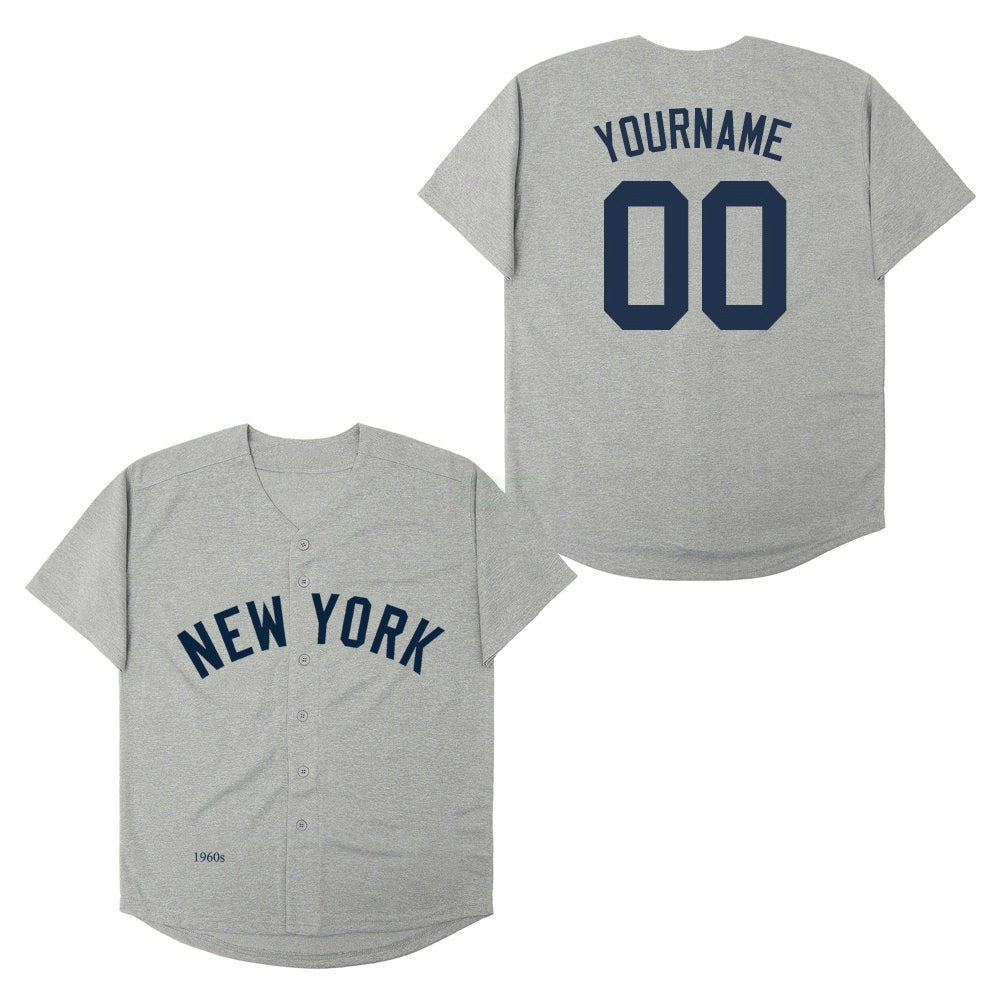 MLB New York Yankees New York 60s Retro Custom Jersey