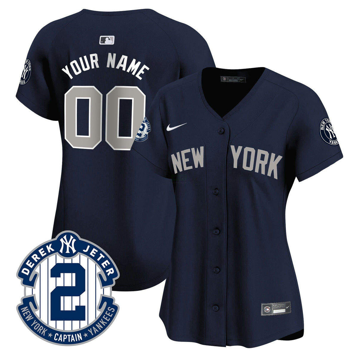 MLB New York Derek Jeter Patch Vapor Premier Limited Jersey