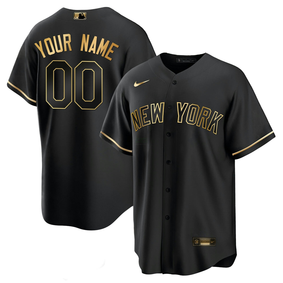 MLB New York Yankees New York Gold Jersey