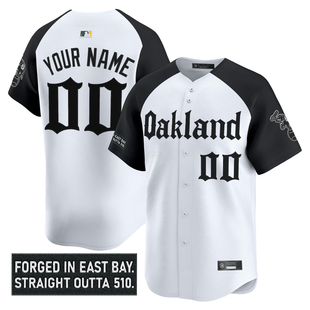 MLB Oakland ‘Gothic East Bay Edition’ Vapor Premier Limited Jersey