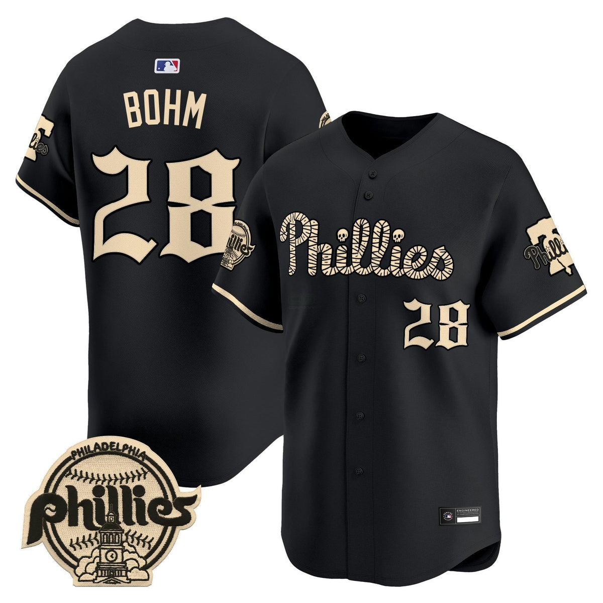 MLB Philadelphia ‘Halloween Mummy Edition’ Premier Limited Jersey – Stitched