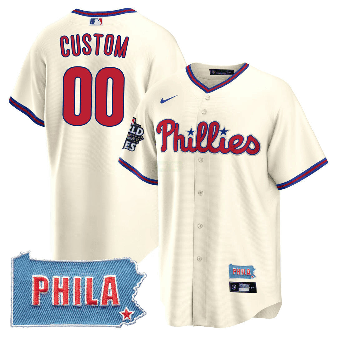 MLB Philadelphia PHILA PA State Patch Jersey