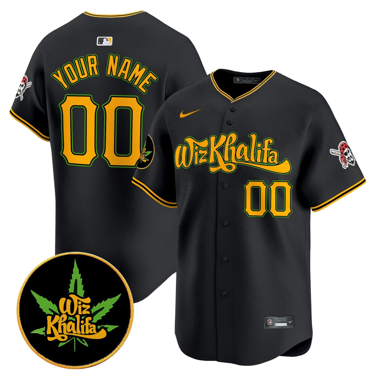 MLB Pittsburgh Wiz Khalifa Vapor Premier Limited Jersey