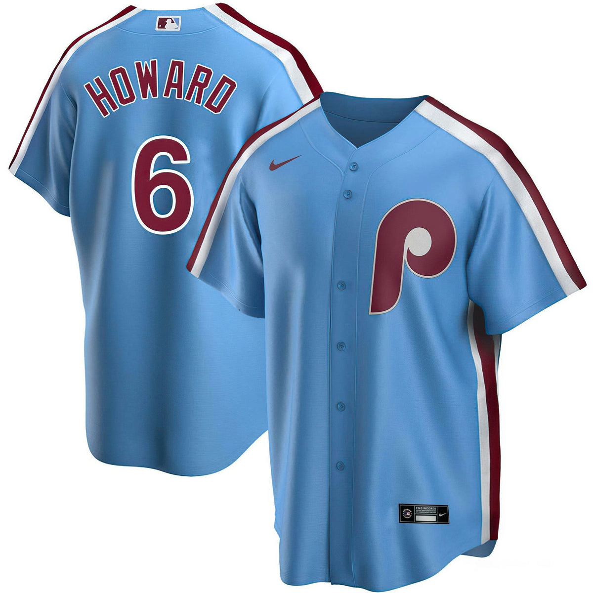 MLB Ryan Howard Philadelphia Light Blue Jersey - Ryan Howard