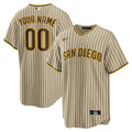 MLB San Diego Brown Stripe Jersey - Custom