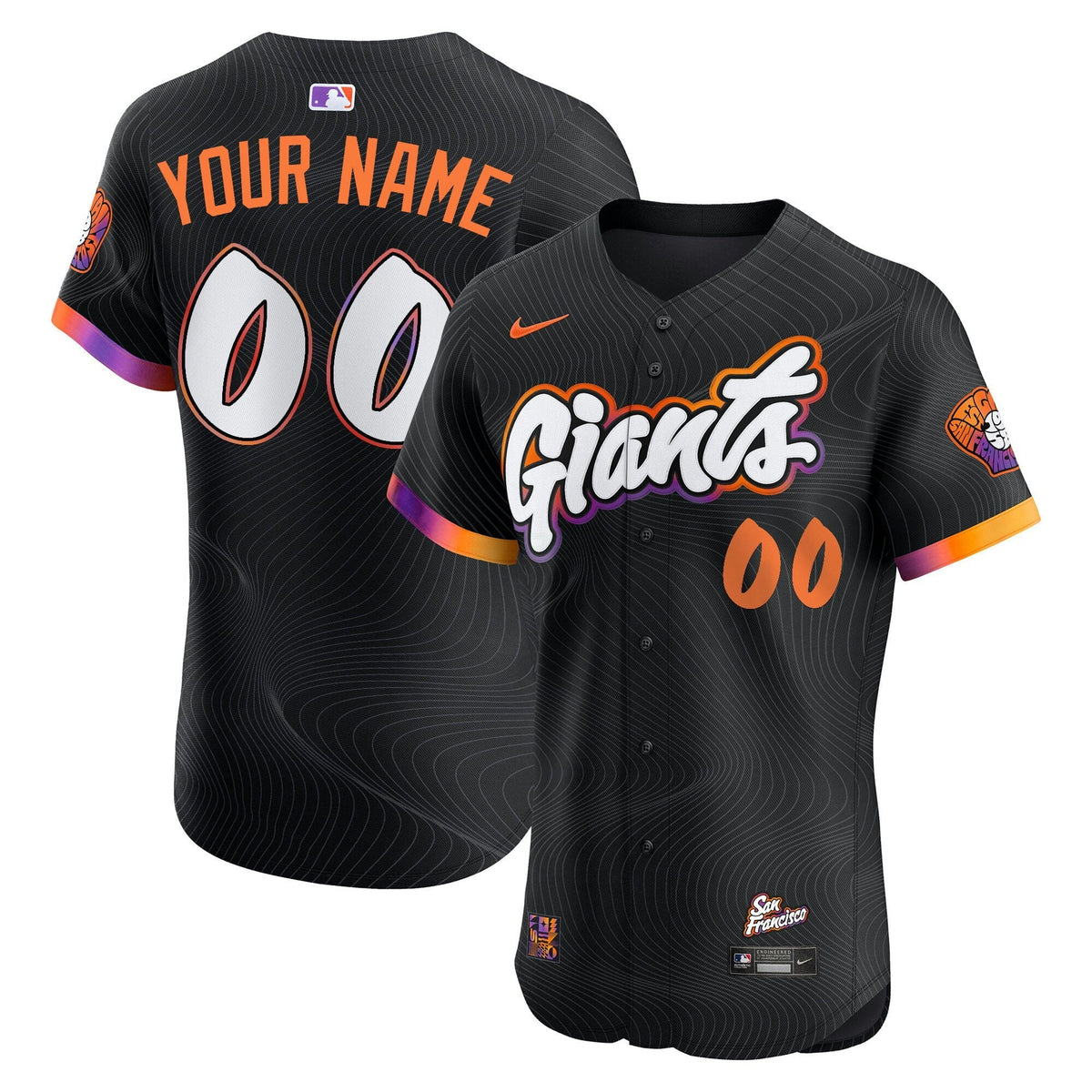 MLB San Francisco 2025 City Connect Vapor Premier Elite Jersey - Black