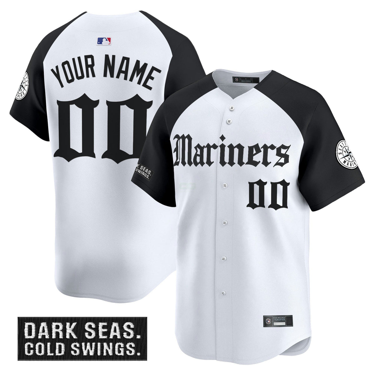 MLB Seattle ‘Deep Sea Gothic Edition’ Vapor Premier Limited Jersey V2