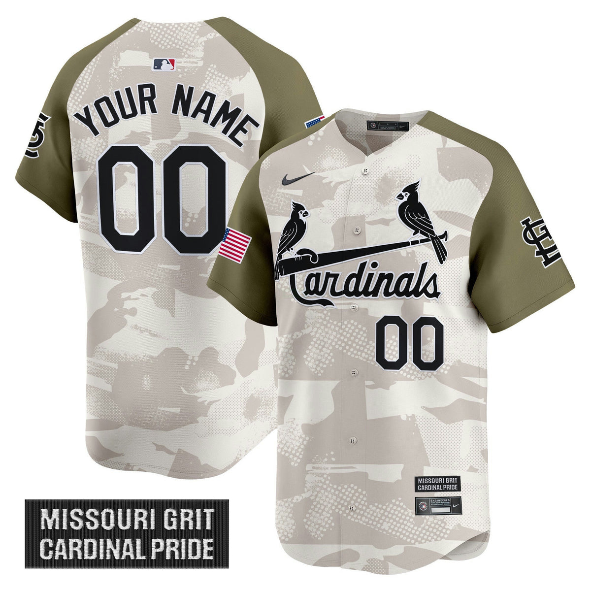 MLB St. Louis 2025 Armed Forces Day Vapor Premier Limited Jersey