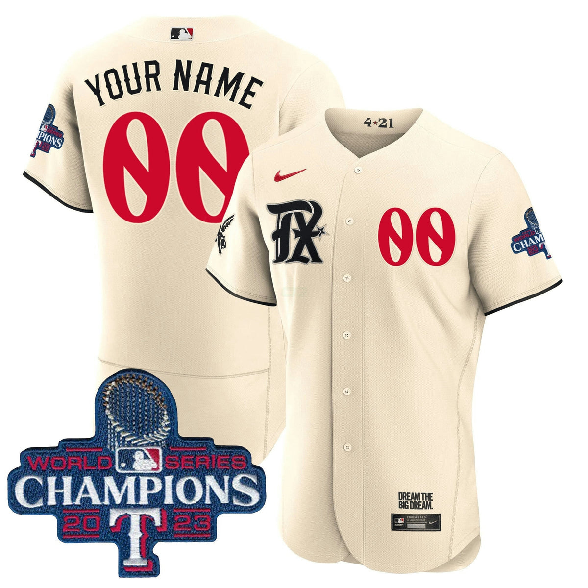 MLB Texas 2023 World Series Champions City Connect Jersey - City Connect