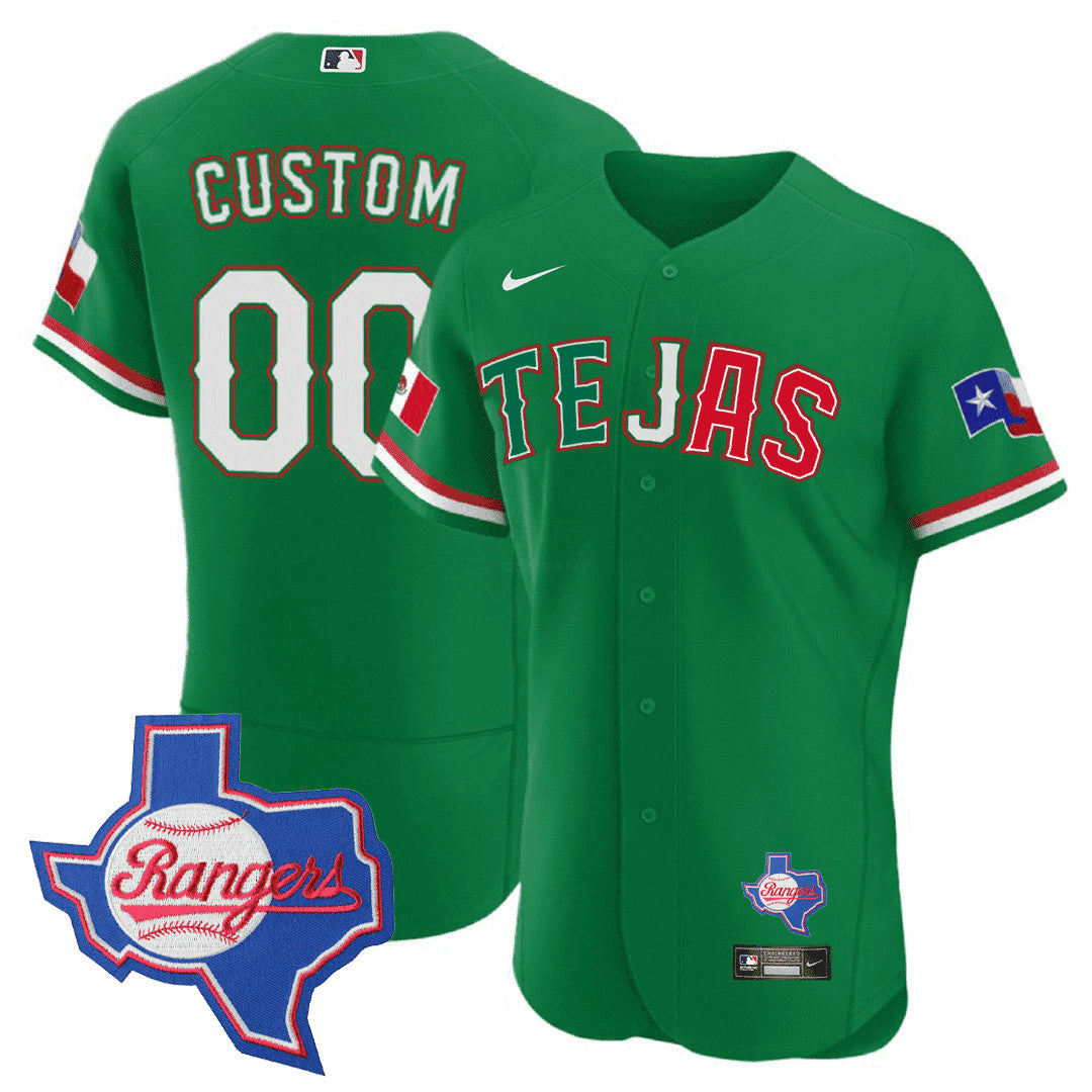 MLB Texas Special Mexico Texas State Patch Jersey