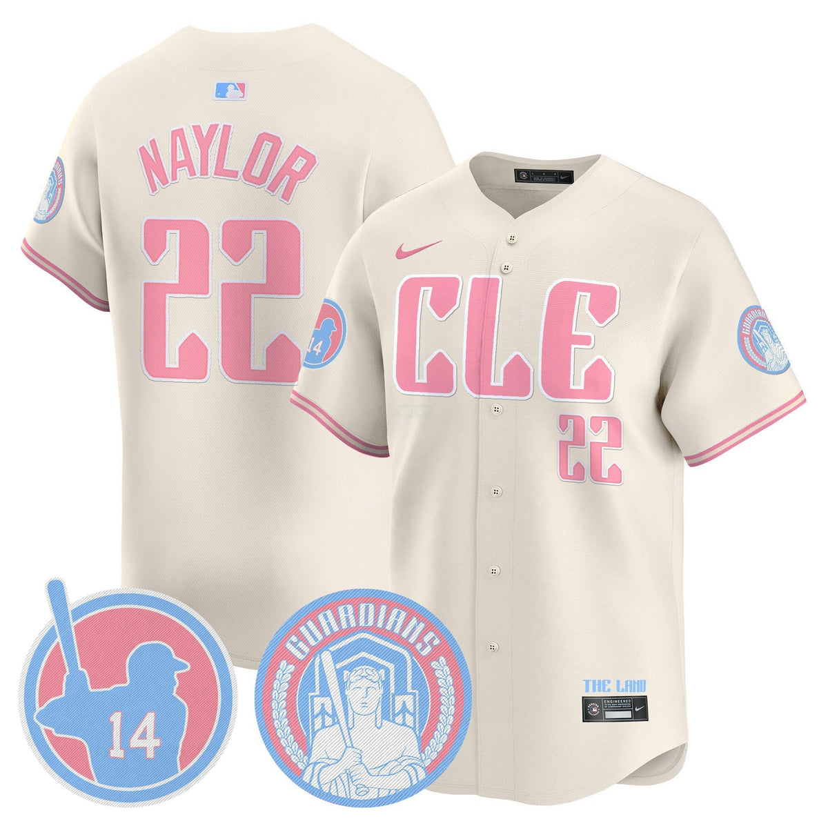 MLB Unisex Cleveland Bubblegum Pink Vapor Premier Limited Jersey
