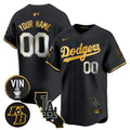 MLB Vin Patch & Kobe Bryant Gold Trim Vapor Premier Limited Jersey V2