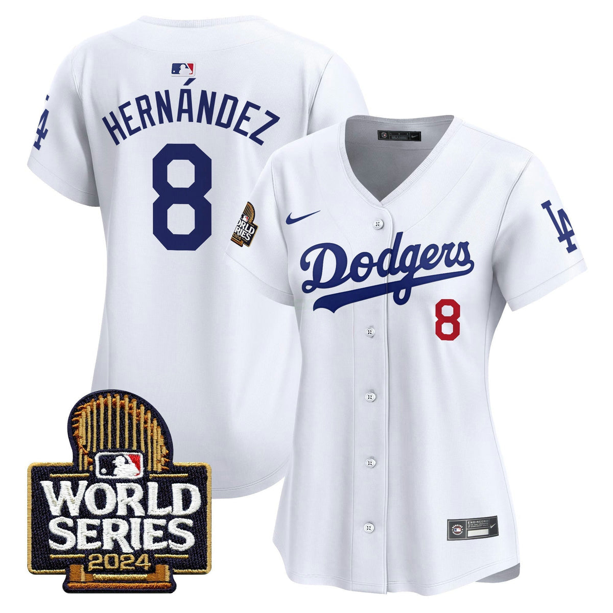 MLB Los Angeles Dodgers Women’s 2024 World Series Vapor Premier Limited Jersey