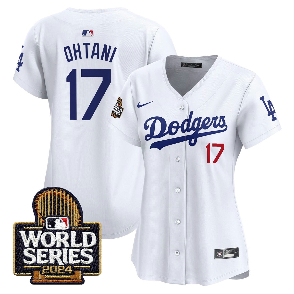 MLB Los Angeles Dodgers Women’s 2024 World Series Vapor Premier Limited Jersey