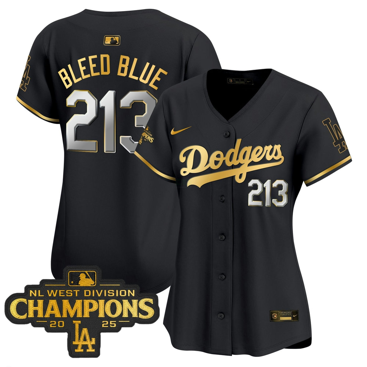 MLB Women’s 2025 NL West Division Champions Patch Gold Trim Vapor Premier Limited Jersey