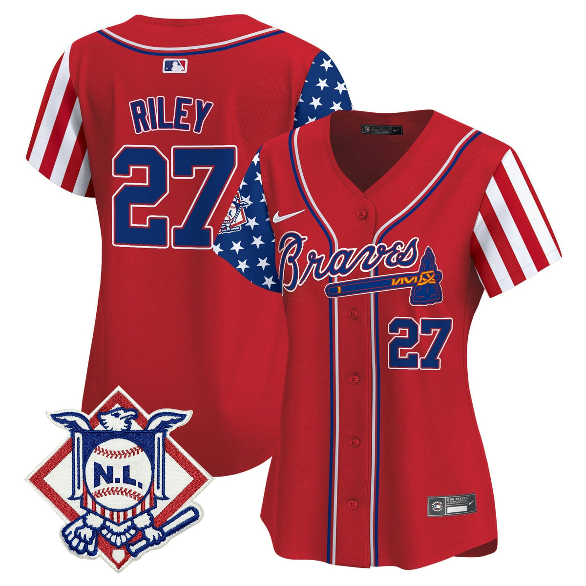 MLB Women’s Atlanta 2024 Fourth of July Vapor Premier Limited Jersey V2
