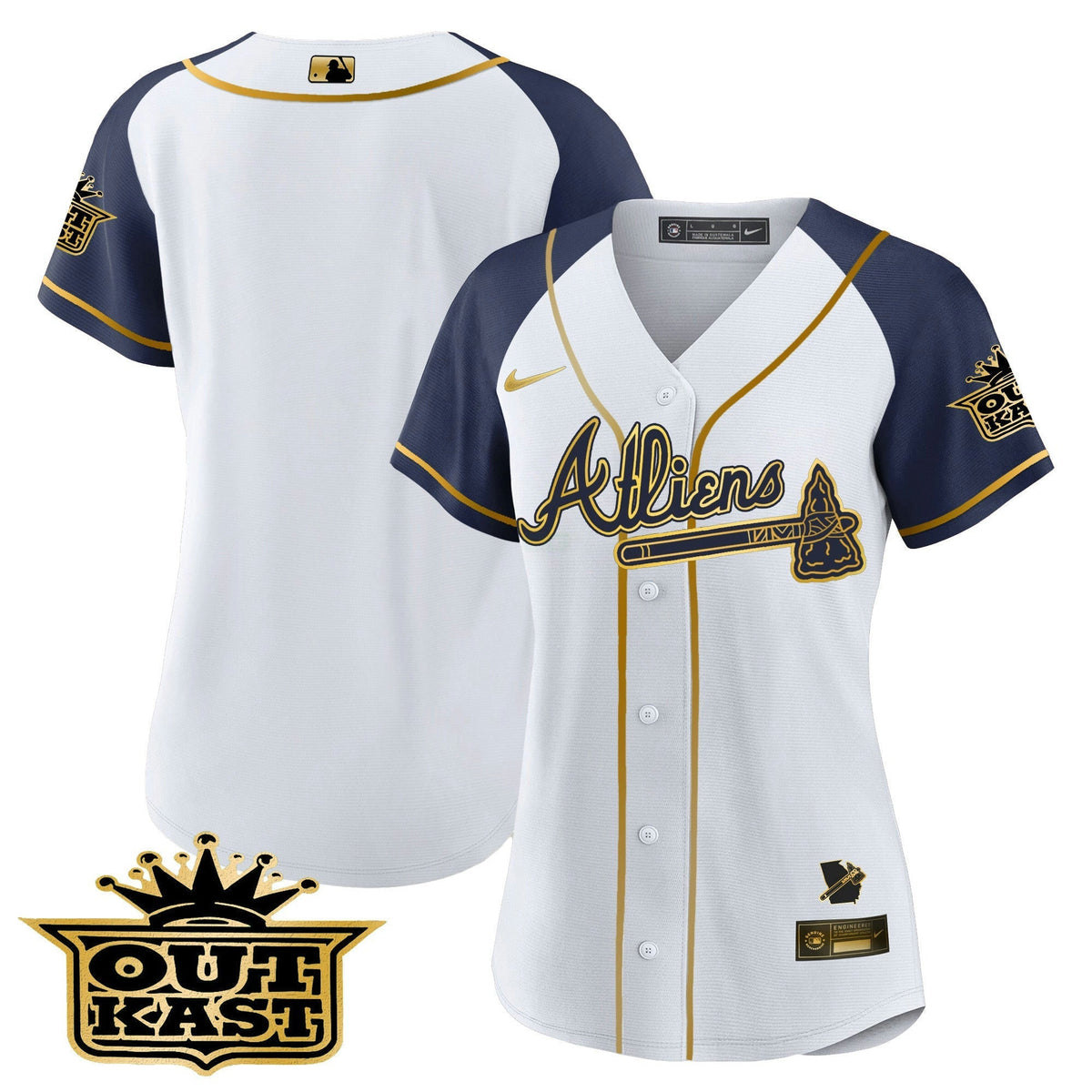 MLB Women’s Atlanta Atliens Gold Alternate Jersey