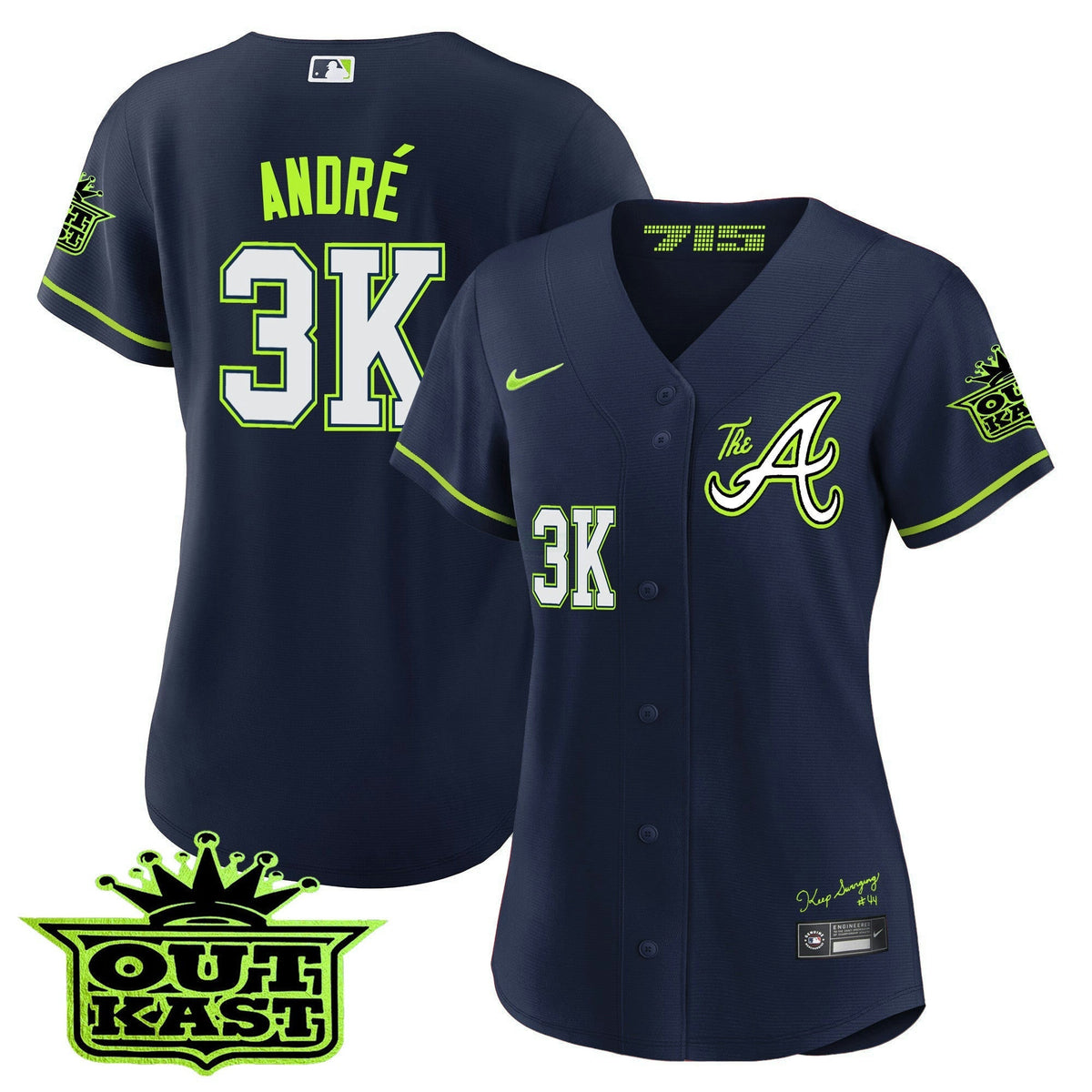 MLB Women’s Atlanta Atliens The A Jersey
