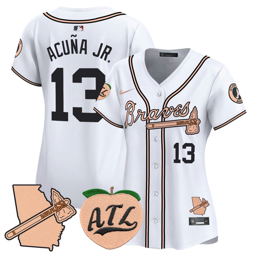 MLB Women’s Atlanta Peach Vapor Premier Limited Jersey