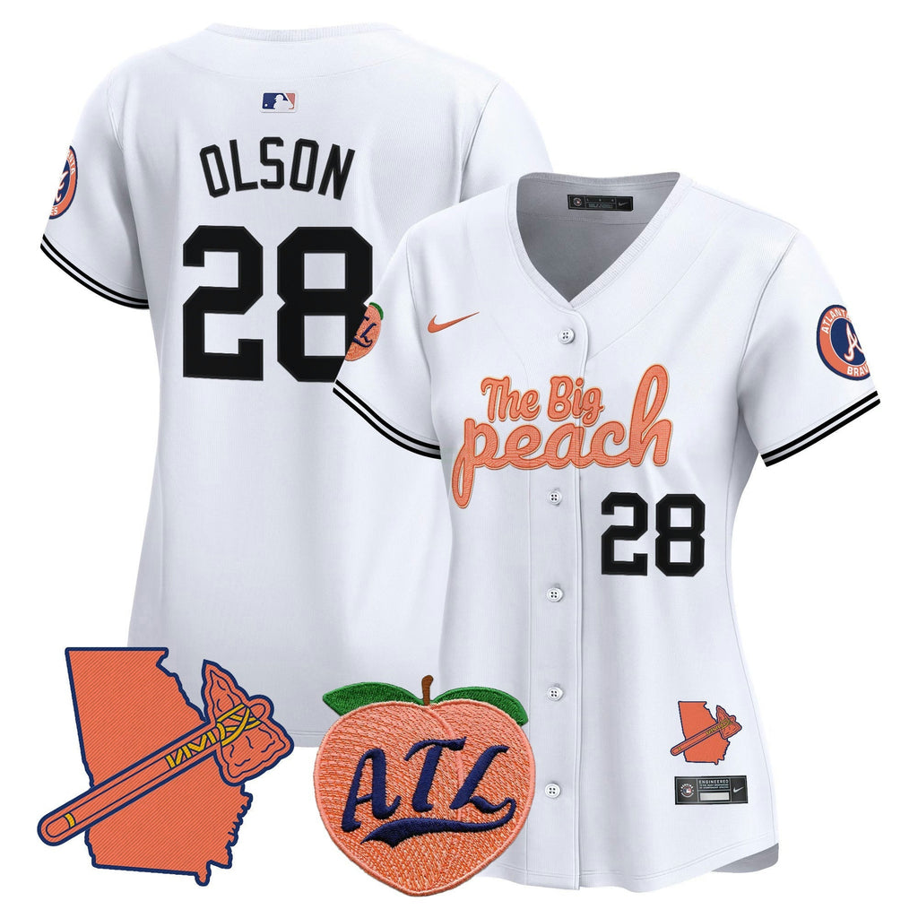 MLB Women’s Atlanta The Big Peach Vapor Premier Limited Jersey