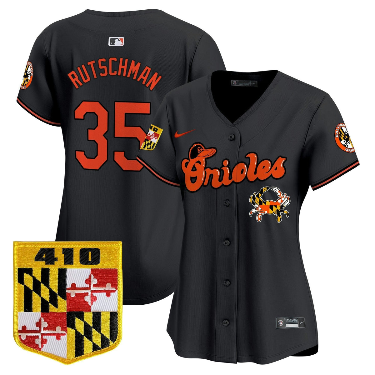 MLB Women’s Baltimore 410 & Chesapeake Crab Patch Vapor Premier Limited Jersey