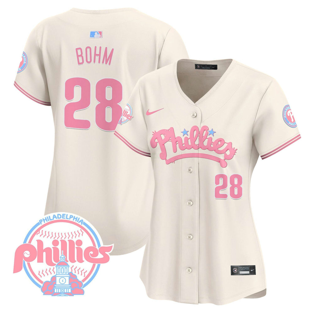 MLB Philadelphia Phillies Women’s Bubblegum Pink Vapor Premier Limited Jersey