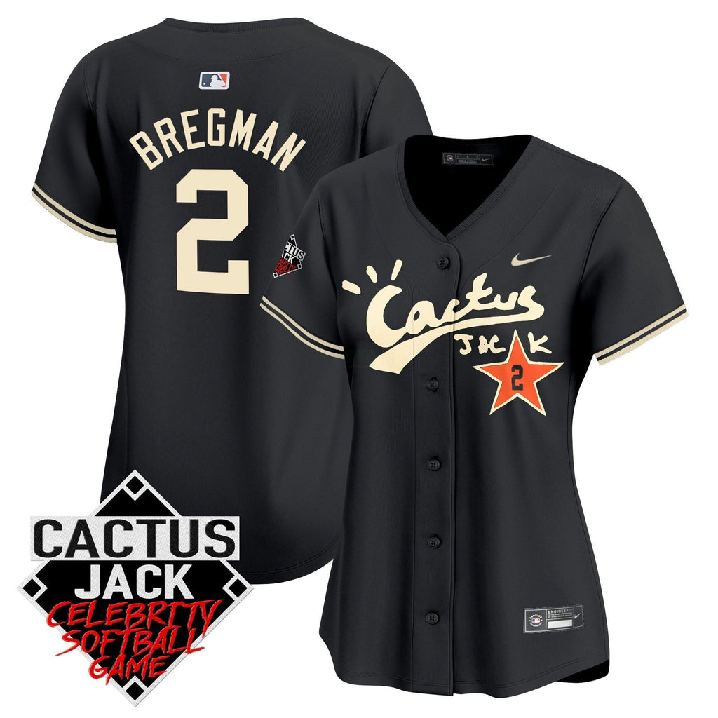 MLB Women’s Cactus Jack Celebrity Softball Game Patch Vapor Premier Limited Jersey V2