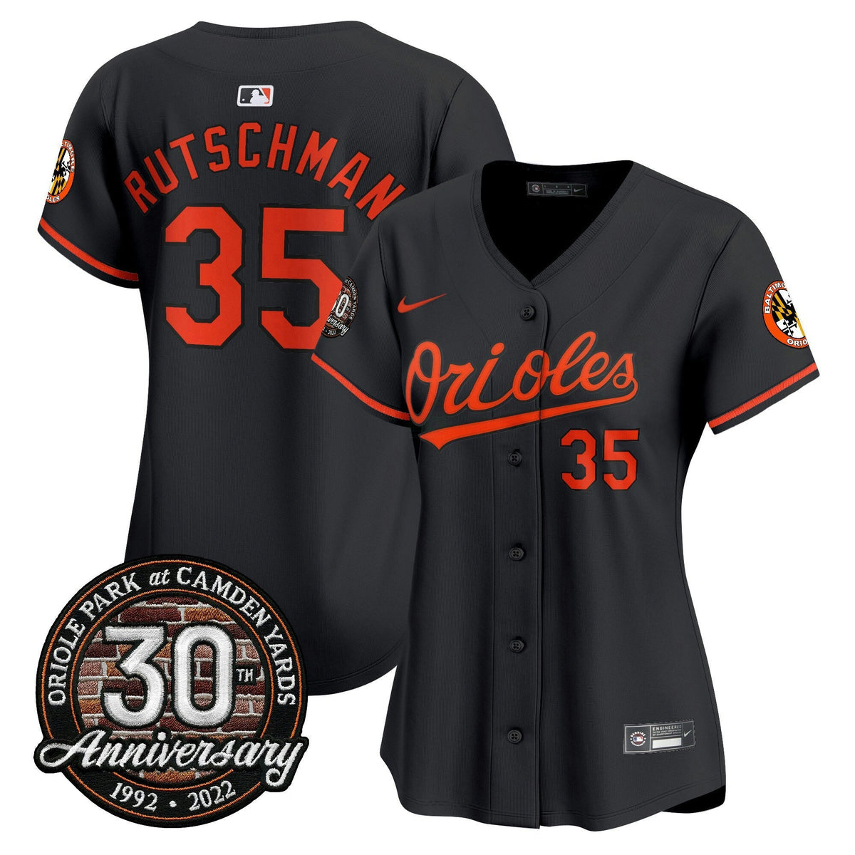 MLB Women’s Camden Yards 30th Anniversary Patch Vapor Premier Limited Jersey