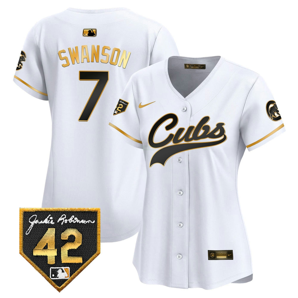 MLB Women’s Chicago Jackie Robinson Patch Vapor Premier Limited Jersey