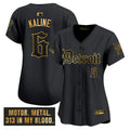 MLB Women’s Detroit ‘Motor Gothic Edition’ Gold Vapor Premier Limited Jersey