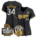 MLB Women’s Fernando Valenzuela & 2024 World Series Patch Vapor Premier Limited Jersey