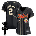 MLB Women’s Houston Cactus Jack Patch Vapor Premier Limited Jersey – Stitched
