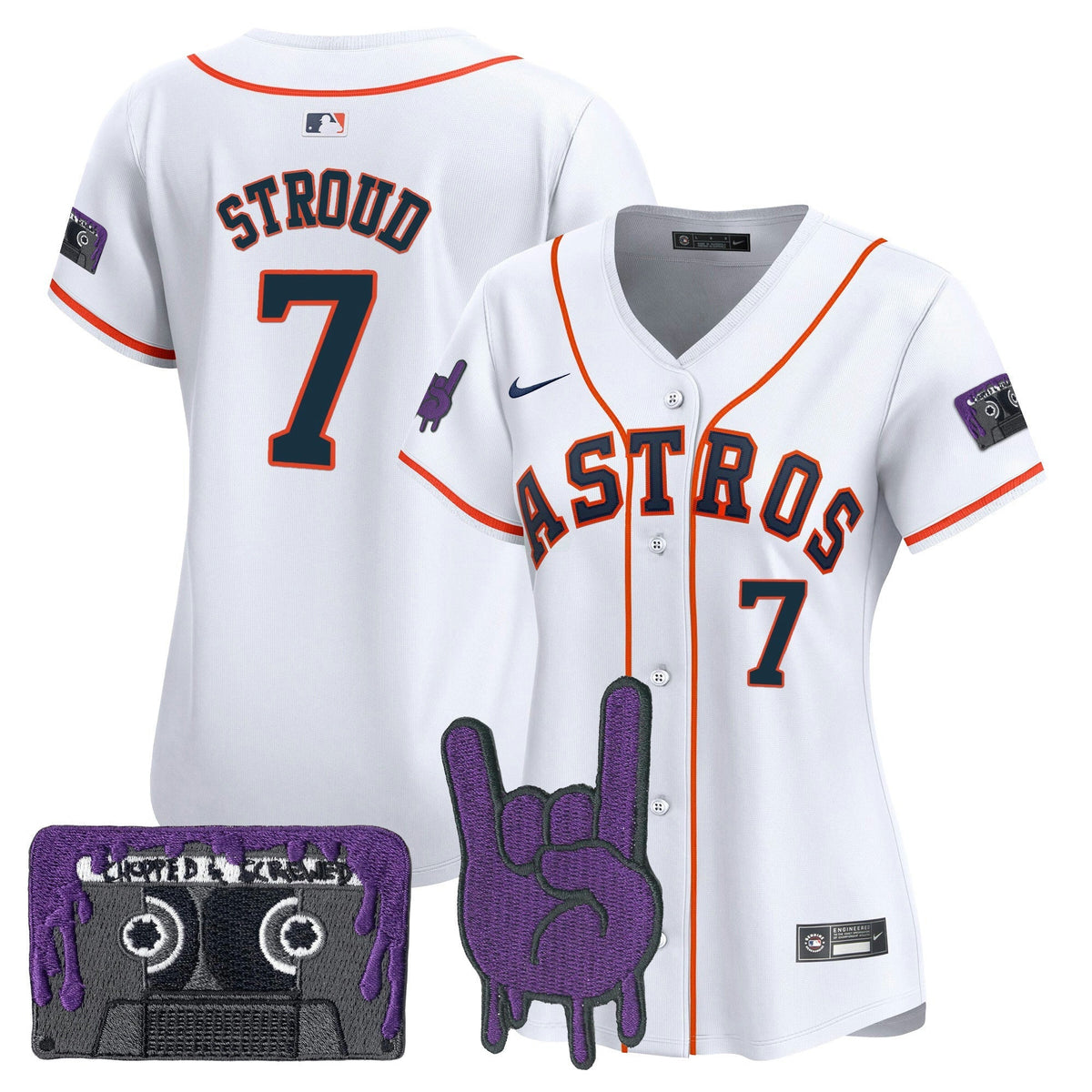MLB Women’s Houston DJ Screw Patch Vapor Premier Limited Jersey