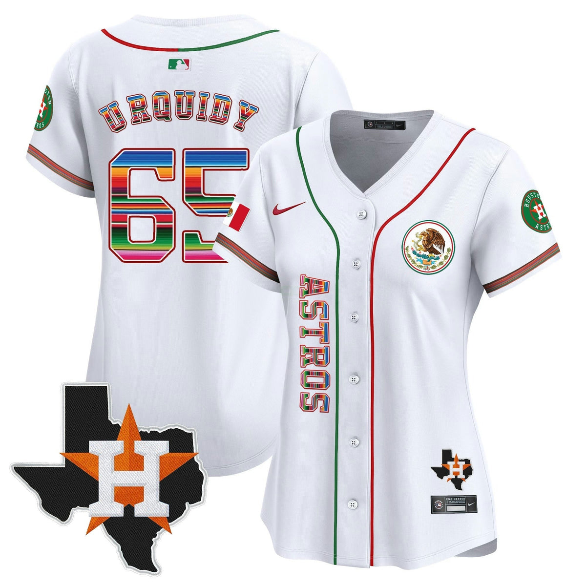 MLB Women’s Houston Mexico Vapor Premier Limited Jersey V4