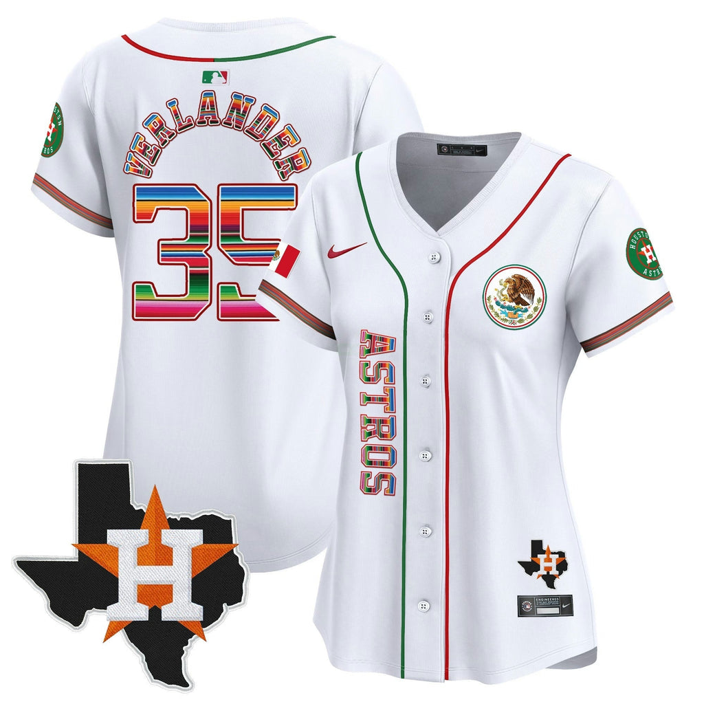 MLB Women’s Houston Mexico Vapor Premier Limited Jersey V4