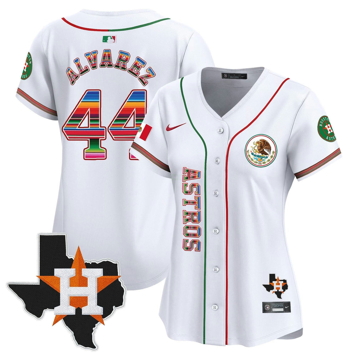 MLB Women’s Houston Mexico Vapor Premier Limited Jersey V4