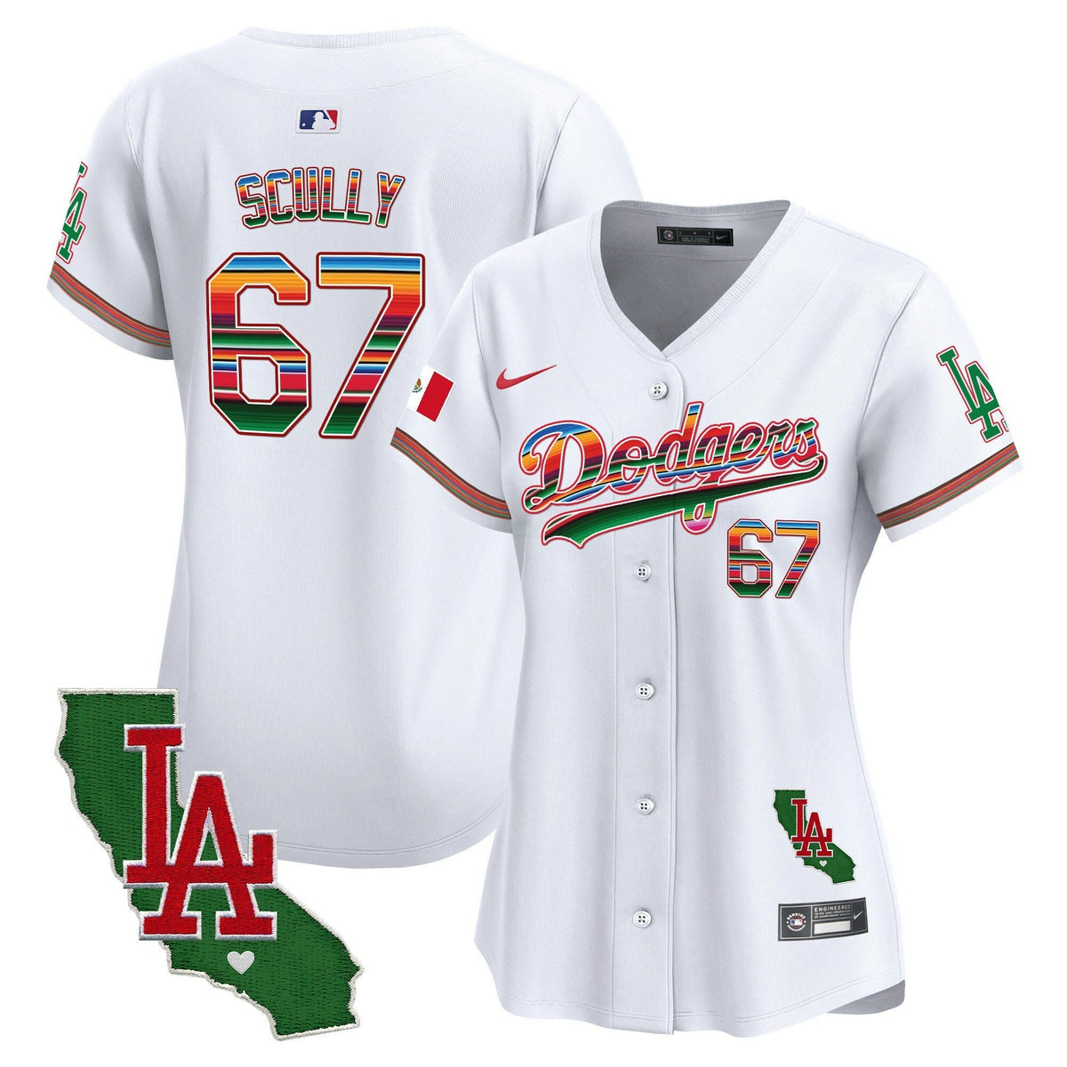 MLB Women’s Mexico California Patch Vapor Premier Limited Jersey V2