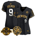 MLB Women’s Milwaukee ‘Bob Uecker – 54 Seasons for ’ Vapor Premier Limited Jersey