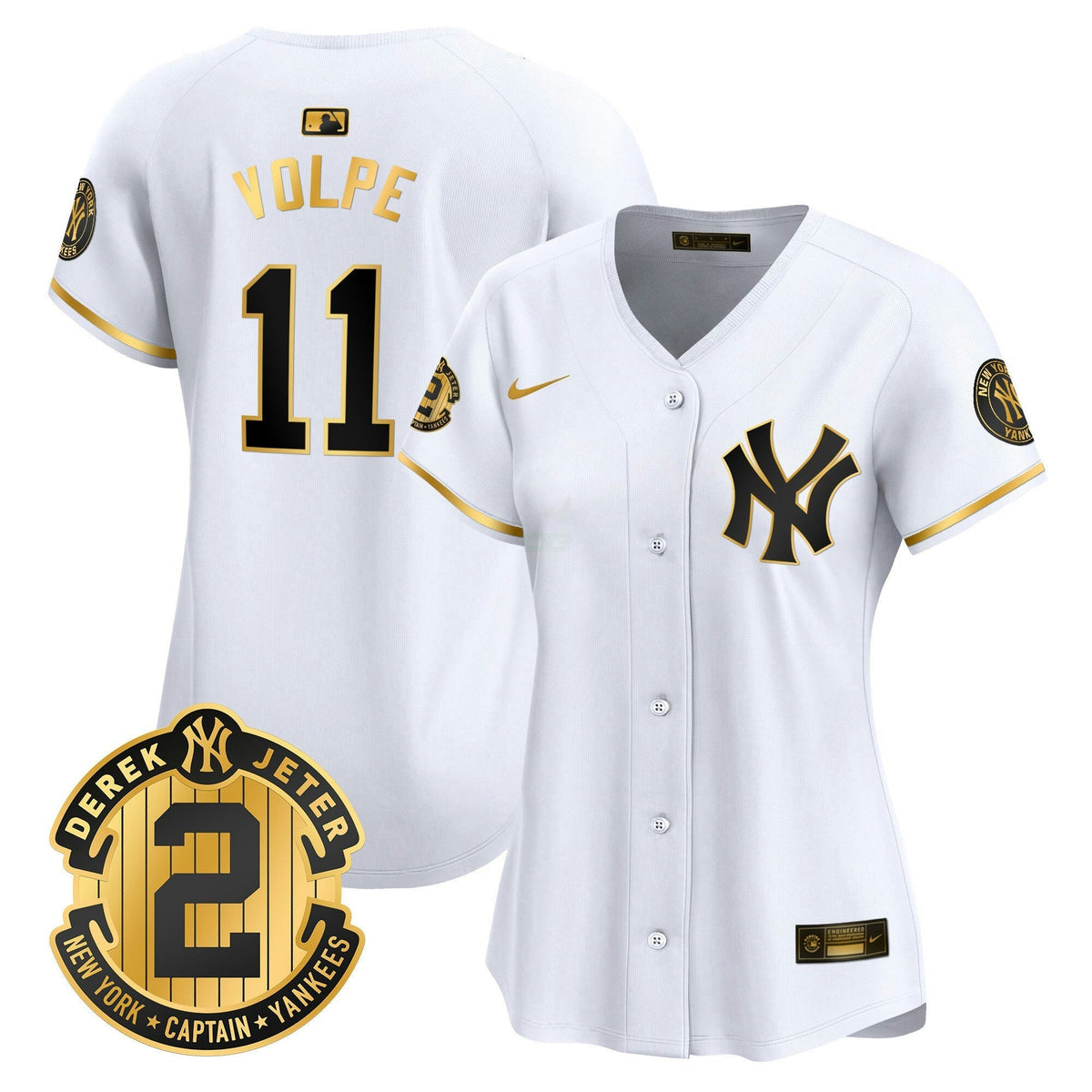MLB Women’s New York Derek Jeter Patch Vapor Premier Limited Jersey