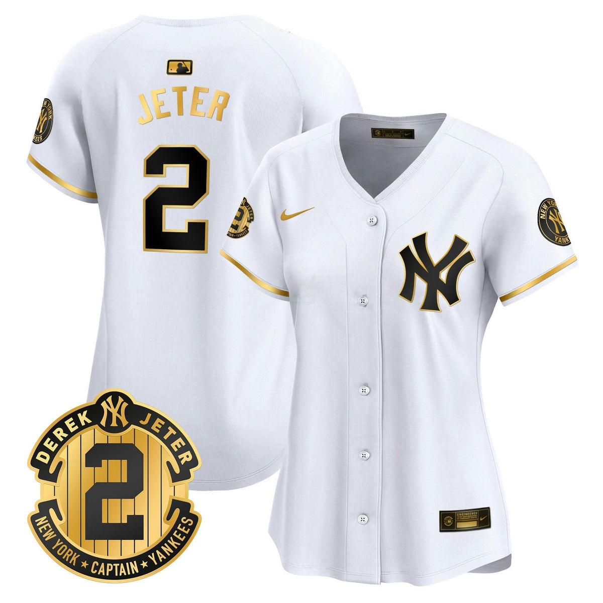 MLB Women’s New York Derek Jeter Patch Vapor Premier Limited Jersey