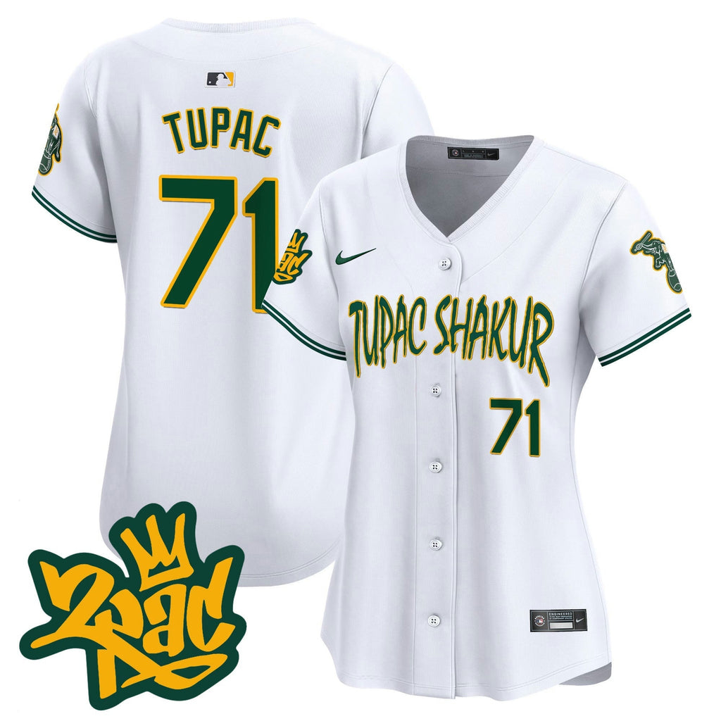 MLB Women’s Oakland Tupac Shakur Vapor Premier Limited Jersey