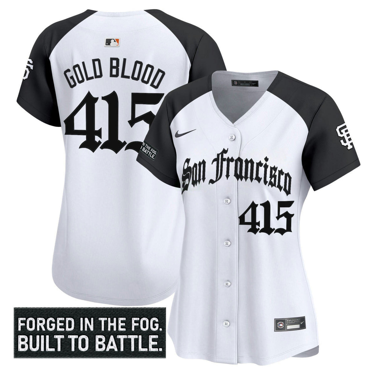 MLB Women’s San Francisco ‘Gothic Fog Edition’ Vapor Premier Limited Jersey
